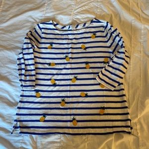 Striped pineapple shirt